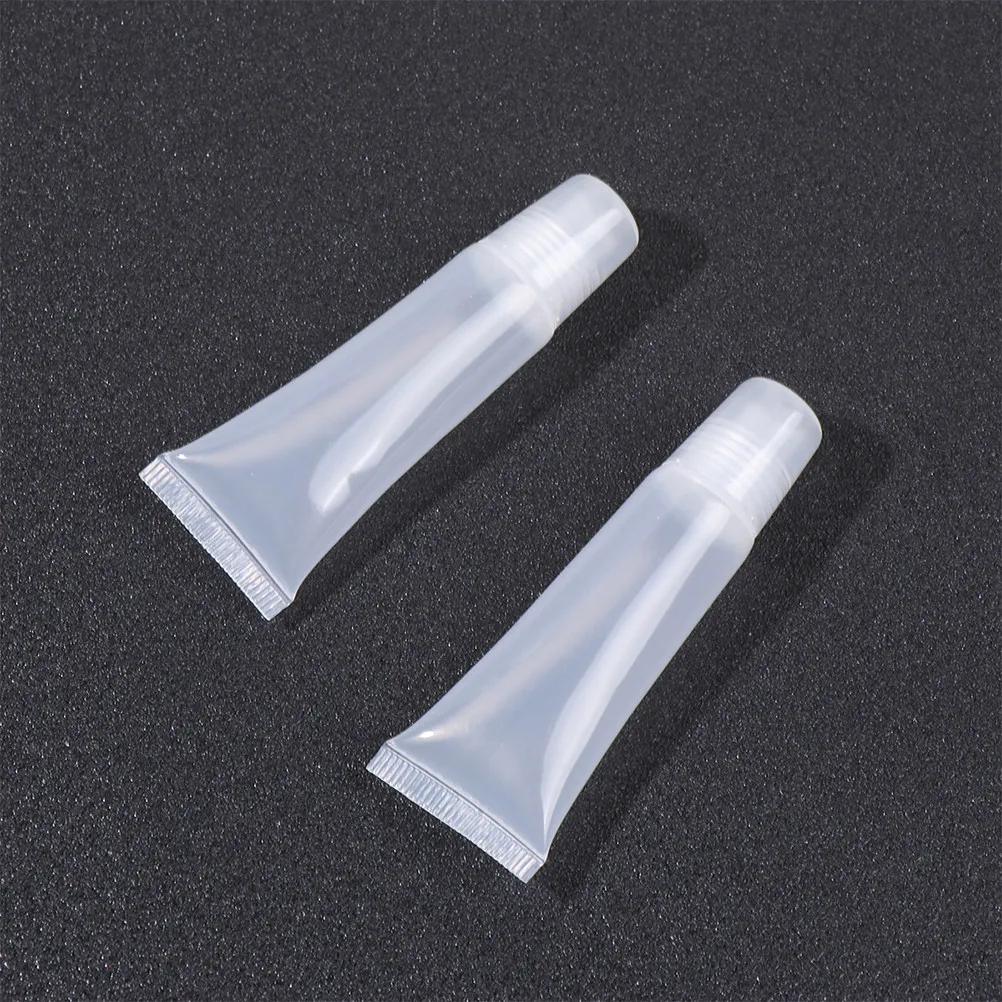 

80 шт. тюбиков для бальзама для губ, 10 г, прозрачные многоразовые пластиковые флаконы с герметичным дизайном для косметики, для упаковки в малые порции, незаменимые для путешествий на природе
