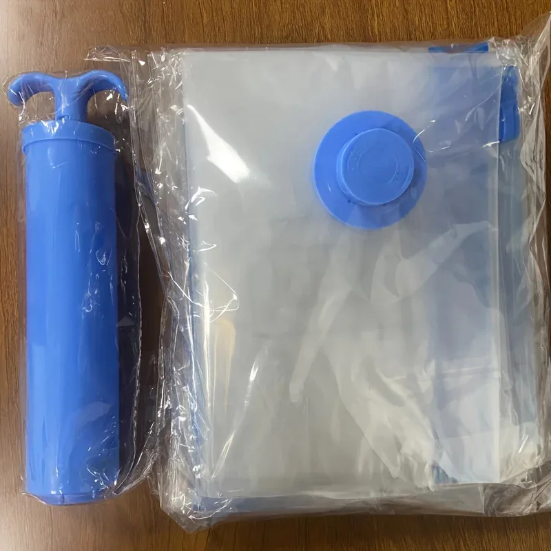 Vakuumbeutel Kompressionsbeutel Transparente Aufbewahrungstasche Haushalt Quilt Kleidung Organizer Aufbewahrungstasche Reisepackung