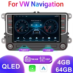 2 Din Android Auto GPS Car Radio Multimedia Stereo Carplay For VW  Skoda Octavia Golf Touran Passat B6 Polo Jetta