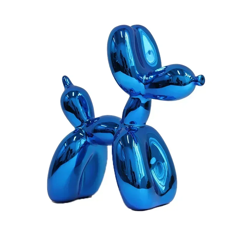 Resin Electroplating Balloon Dog Statue Decoration Living Room Home Decor Desk Decorations Office Nordic Figurines for Interior