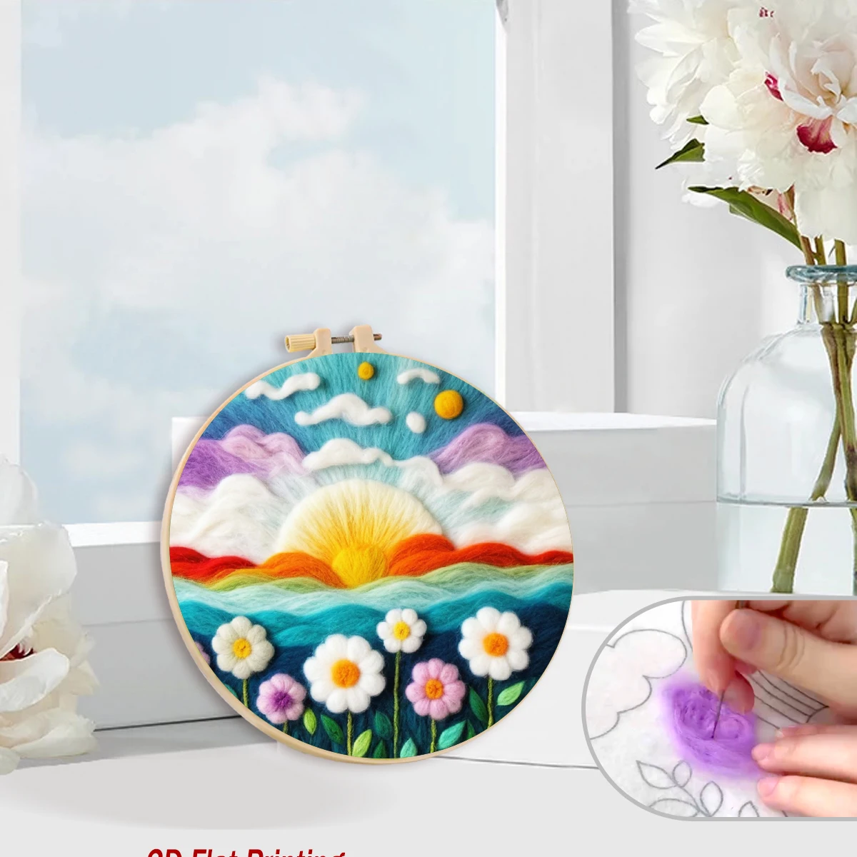 RUOPOTY Wool Painting Wall Art - Art Craft Easy 评论和价格