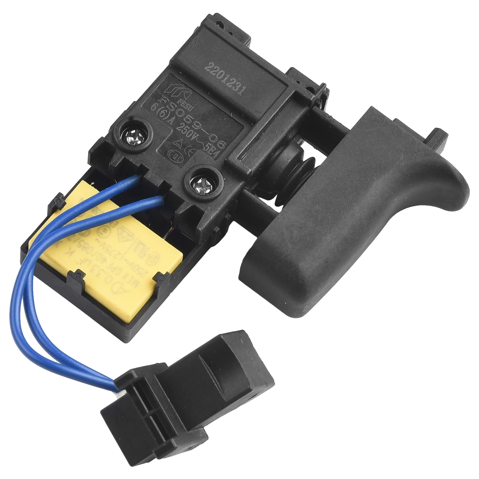 

1 Pc Control Switch W/ Led 650588-6 Replacement Parts Plastic For DS4010 HR2470 HR2460 HR2230 HR2470FT Power Tools Accessories