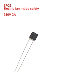 Innovative 5PCS Thermal Fuse 2A135 Degrees Electric Fan Internal Safety Motor Temperature Safety Temperature Protector