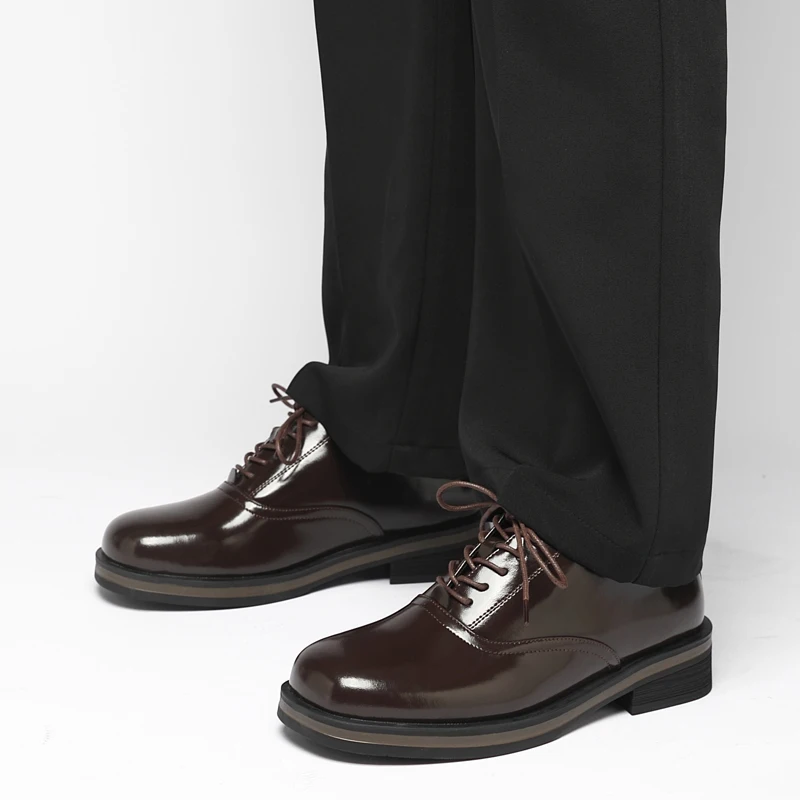 Business Elite Derby Men Shoes High-end Texture Simple Fashionable Daily Commuting Shoes
