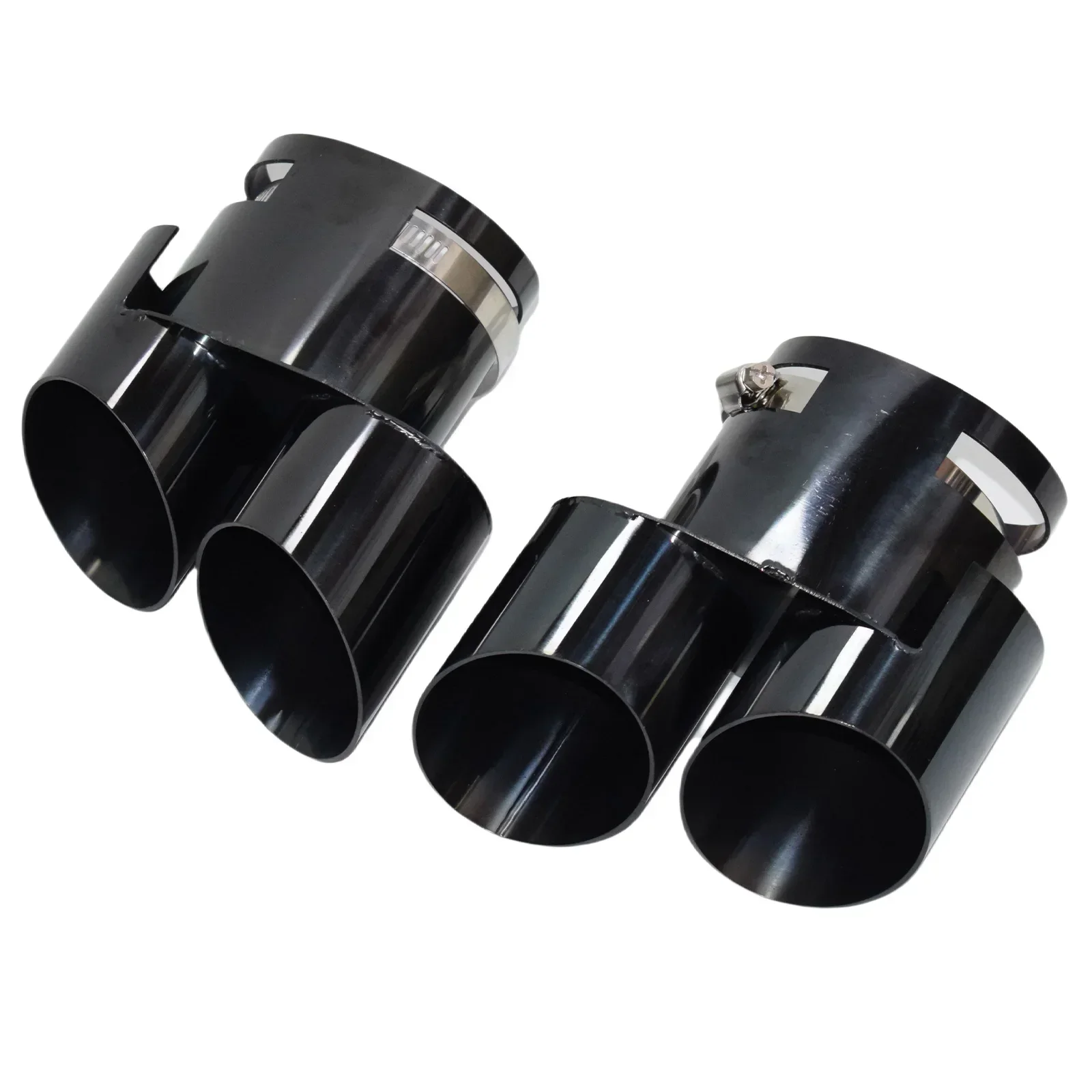 

NEW Exhaust tip for X5 X6 X7 High Quality Stainless Steel Black No Welding Installation 4Outlet Muffler Exhaust Tail Pipe Nozzl