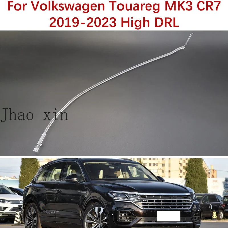 Angel Eye LED White Light Module For Volkswagen Touareg MK3 CR7 Front Headlamp DRL Light Guide Strip Tube 2019-2023 High Version