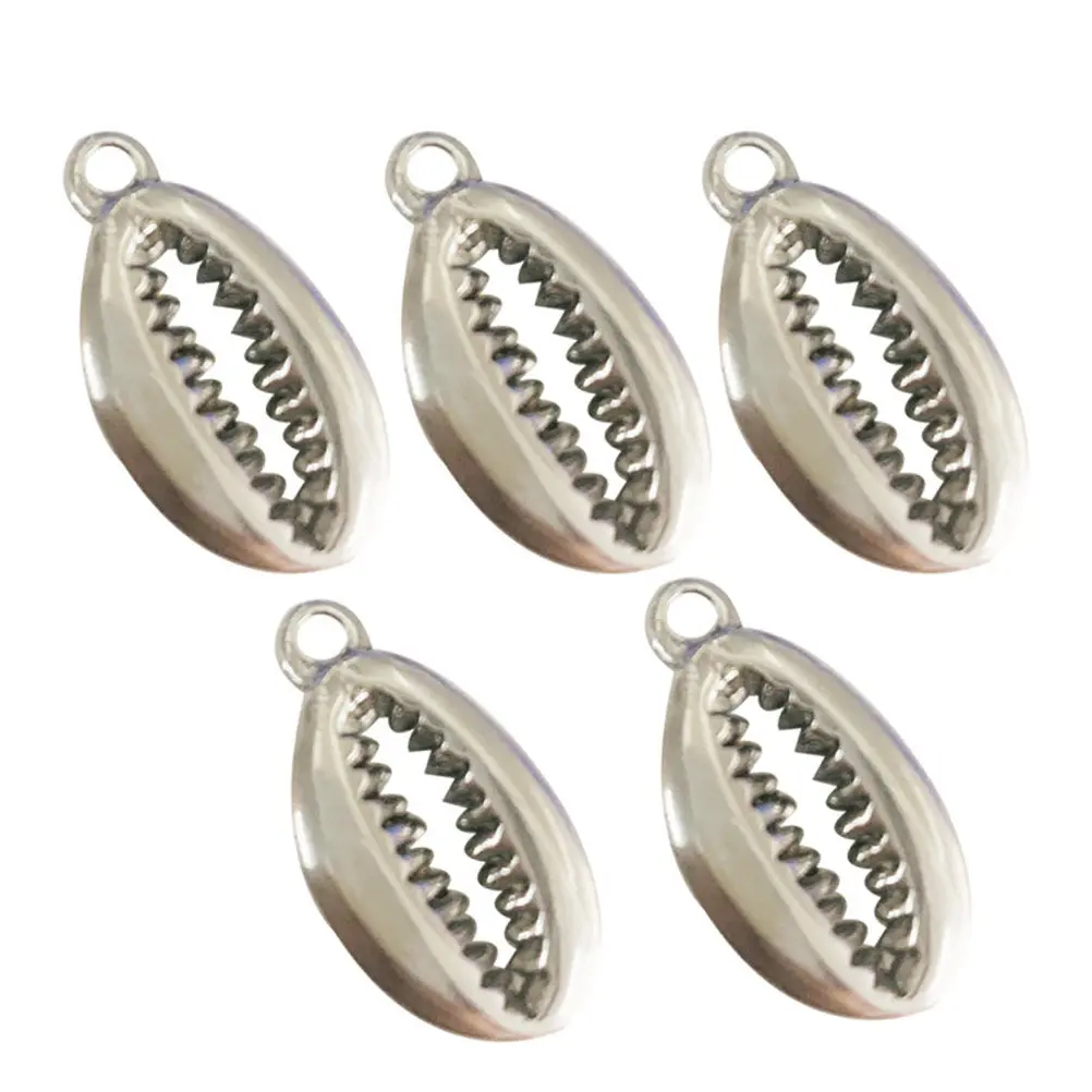 20Pcs Seashell Teeth Ornaments Stainless Steel Pendant DIY Jewelry Set Light Weight Safe for Daily Wear Party Wedding Dance