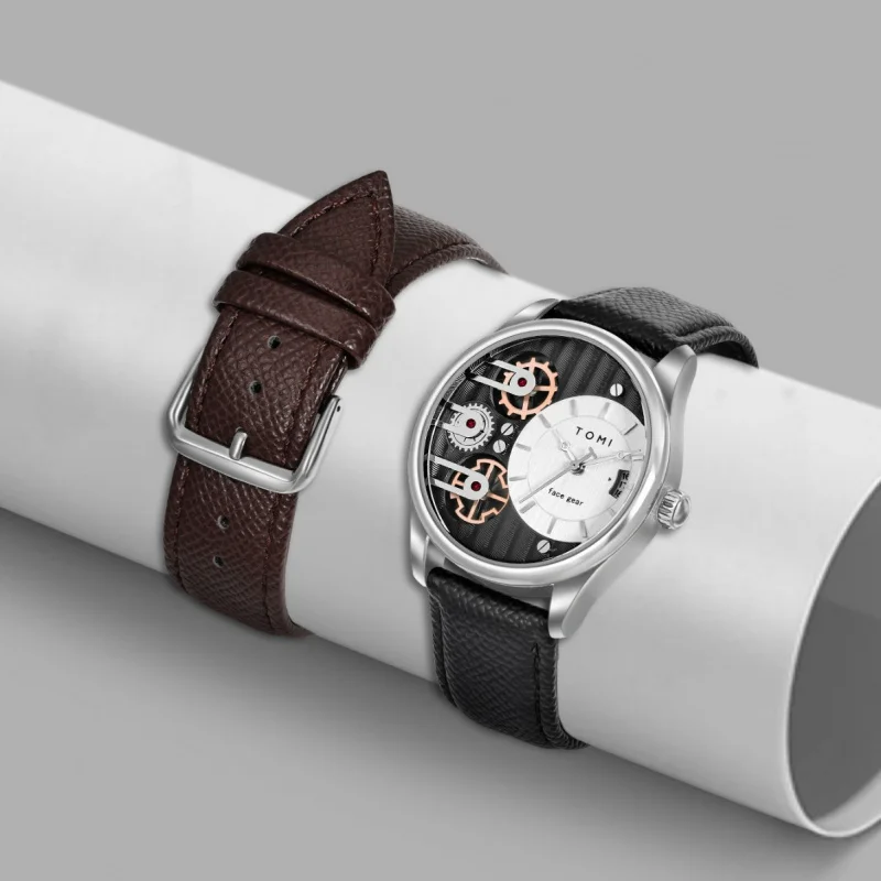 メンズ透かし彫りクォーツ時計,ベストセラー,カジュアル,ハイファッション,ギフトボックス,外国貿易,ホットセール,トレンディなブランド