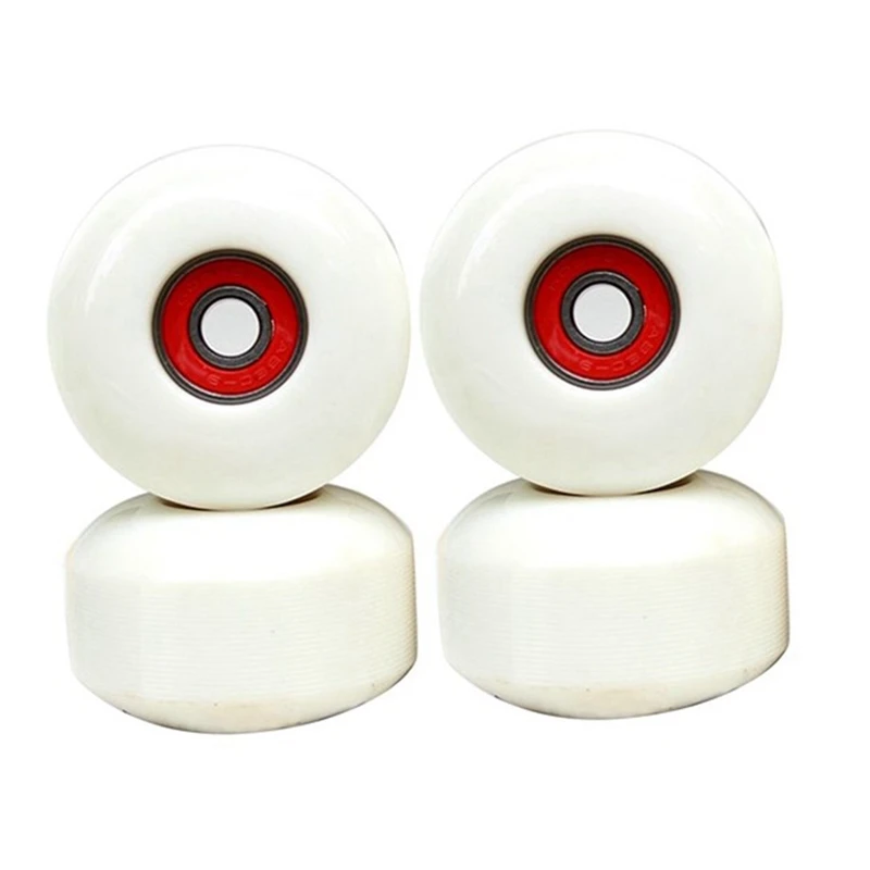 Roda Skateboard ELOS-4Pcs, papan luncur PU kekuatan tinggi 52Mm x 32mm 95A 8 buah bantalan untuk Skateboard