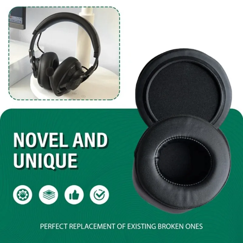 FFYY-Soft Earpad Replacement Cushions Pad For Edifier G30S/G4 PRO Headphones Earmuff Sponge Cover Repair Parts