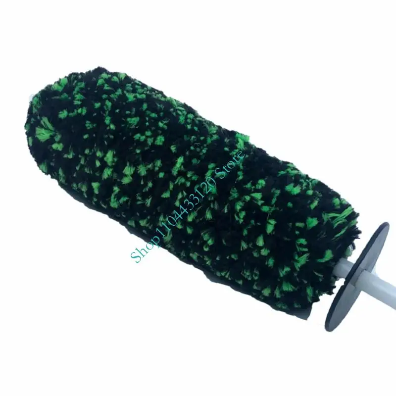 Wheel Spoke Cleaning Brush 45 Microfiber Handle Tool for Mounted Wheel Washing, Brake Dust Removal, and Daily Vehicle