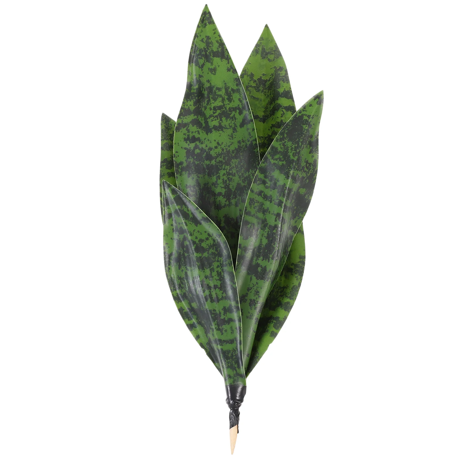 Simulated Tiger Snake Plant Decor Artificial Faux Sansevieria Leaf Indoor Pot Plant Realistic PEVA Material Non Fade