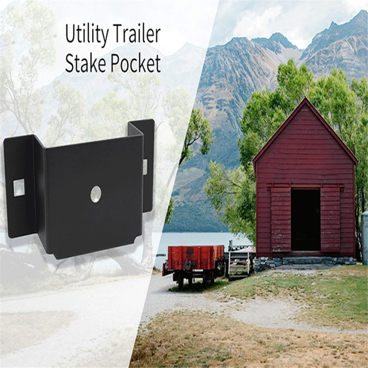 

A002 4 шт. карманный кронштейн для прицепа для 2-дюймового х 4-дюймового ящика, карман для универсального прицепа для прицепов и грузовиков, кронштейн для прицепа