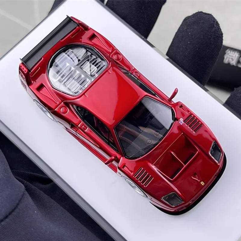 DMH 1/64 Ferrari F40 GTE Limited Edition harslegering speelgoed motorvoertuig gegoten metalen model geschenken