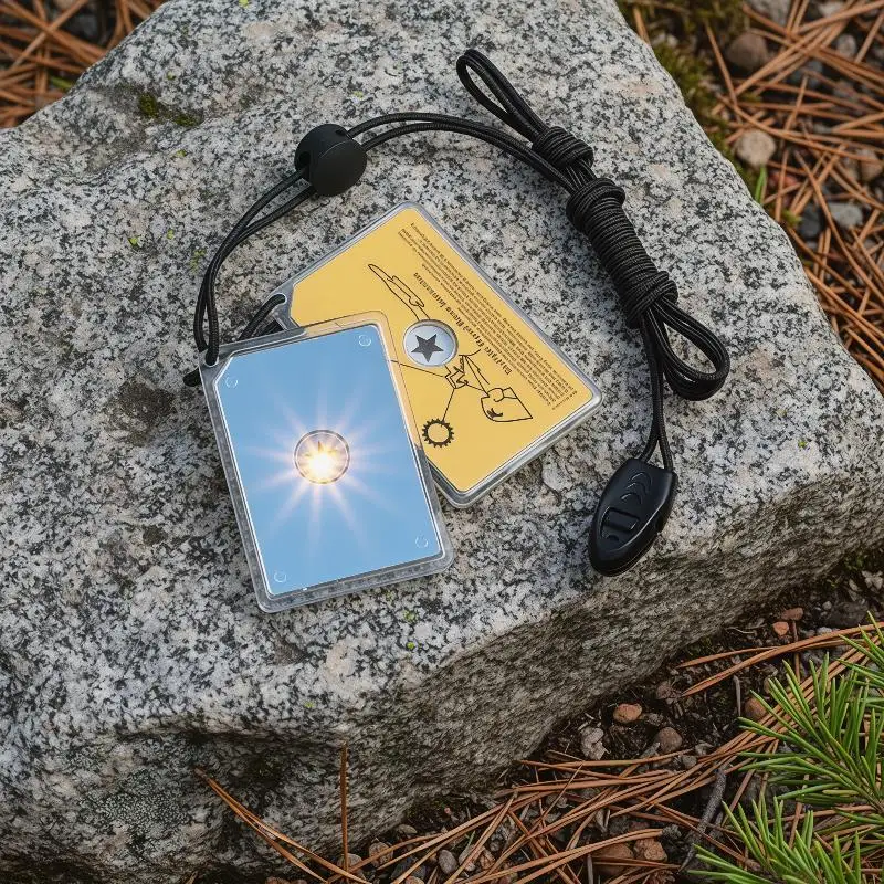 New Outdoor Survival Signal Mirror Emergency Reflector Mirror Portable Reflective Mirror For Camping Wilderness Rescue Tool
