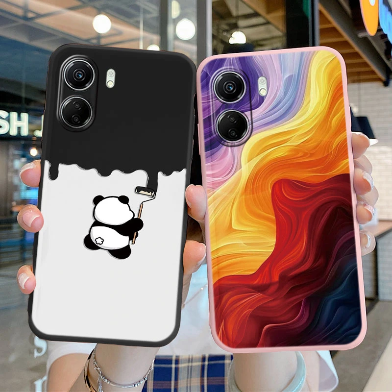 For Xiaomi 14 14T 13T Redmi A4 13C 13 12 12C 11A K60 Ultra 5G Note 12 13R Poco C65 M6 C55 Art Plants Flowers Luxury Phone Case