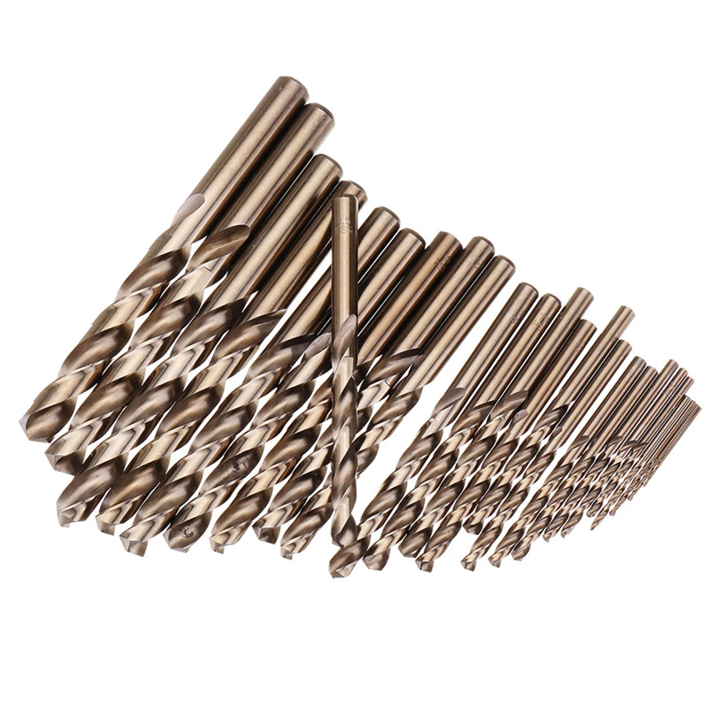 

1pc HSS-Co M35 Cobalt Drill Bit Round Straight Handle Metric Drill Bit 1mm-13mm Drill Bits For Stainless Steel Metal Hole Cutter
