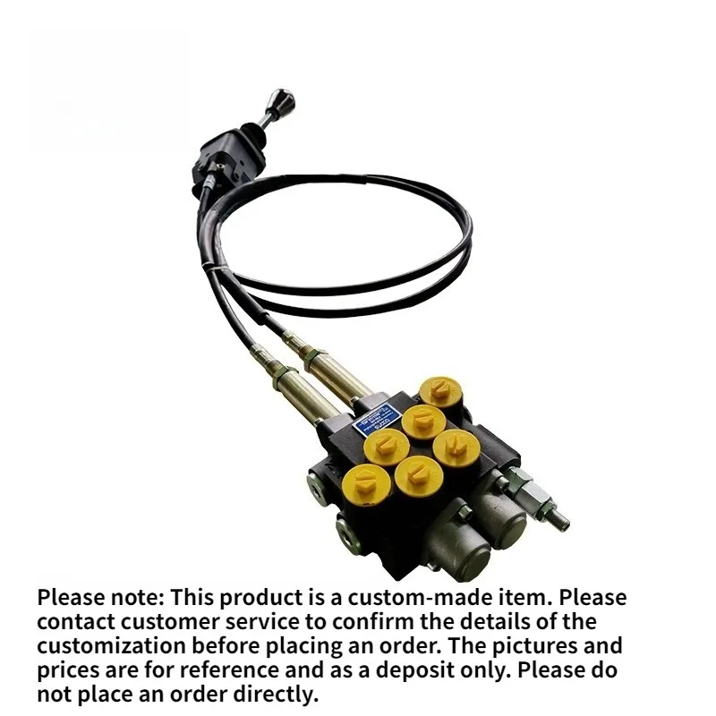 P40 Hydraulic Multi Section Control Valve, 40 L/min Medium High Pressure Directional Valve for Tractor & Farm Machinery