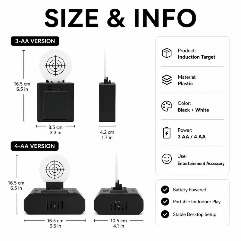 P320 Electronic Induction Practice Marking Target, High‑Response Laser Game Accessory for Casual Recreational Events