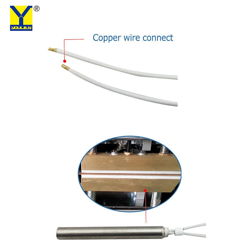 Heating Rod Electric Heating Pipe Tube Heating Element For FR770/810/900 Automatic Continuous Sealing Machine Band Sealer Parts