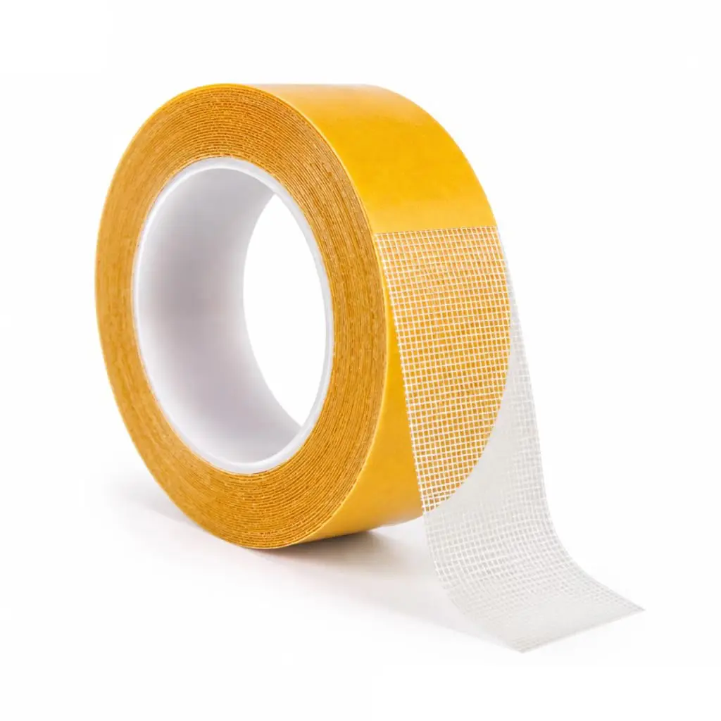 1 roll of multifunctional high viscosity double-sided fabric tape, heavy-duty double-sided woodworking carpet tape, fabric tape