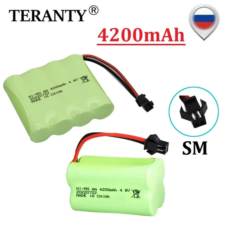 4.8V 4200mah akumulator NiMH na zabawki zdalnie sterowane samochody zbiorniki roboty łodzie pistolety Ni-MH AA 4.8v akumulator 3000mah (Model M lub