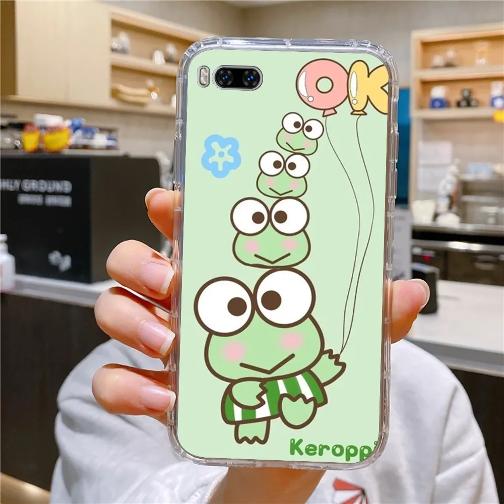 Cute K-Keroppi Cartoon Phone Case For Huawei Mate P10 P20 P30 P40 P50 Smart Z Honor 50 60 70 Pro Lite Transparent Case