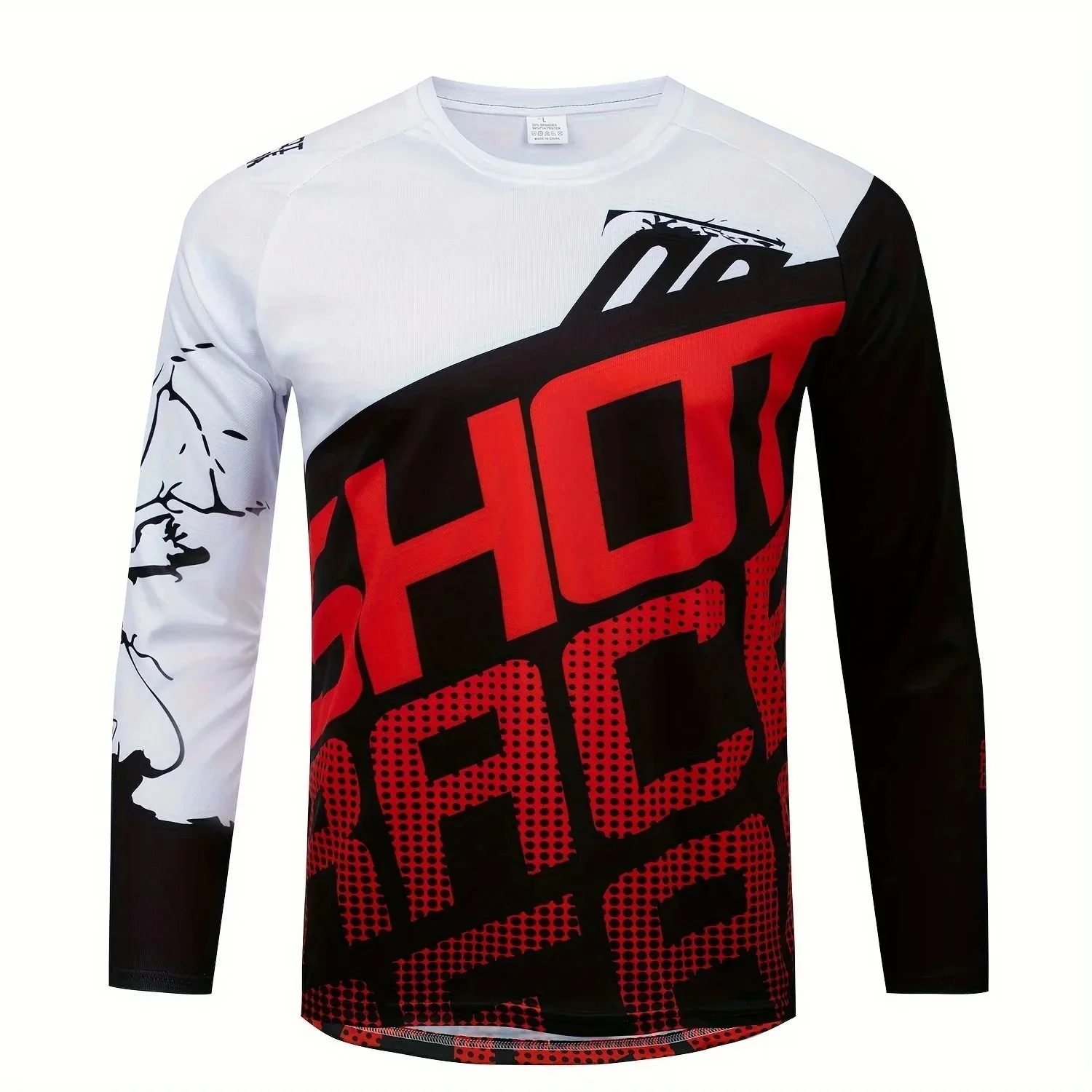 

MEN'S MOTOCROSS RIDING APPAREL IS MADE OF POLYESTER MATERIAL WHICH IS MOISTURE-WICKING AND KEEPS YOU COOL AND DRY WHILE RIDING