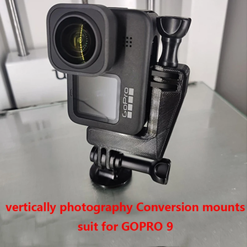 

sports camera Horizontal to vertically photography Conversion mounts black10 shoot cold shoe stander Selfie frame motion cameras