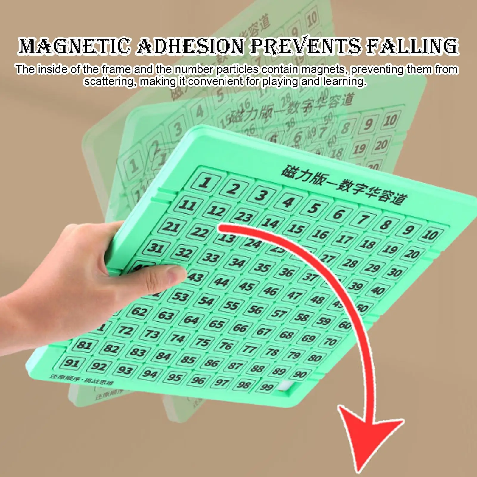 عدد الشريحة لغز المغناطيسي 1-99 عدد الرياضيات لعبة الدماغ دعابة خربش المجلس مع القلم للبنين بنات المراهقين عيد الفصح السفر #4