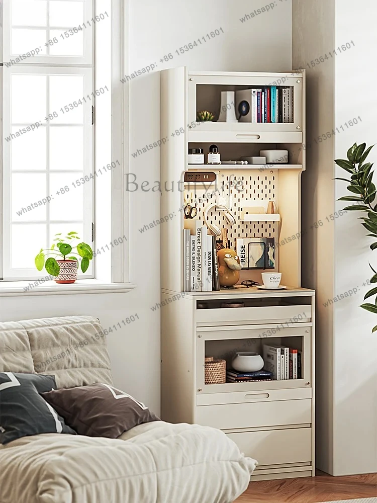 dining side locker small apartment integrated storage locker against the wall