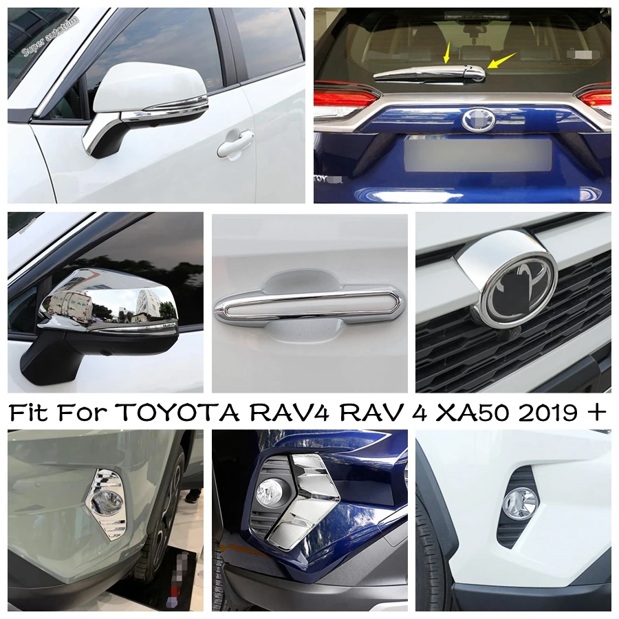 

Rear Windshield Windscreen Window Wiper Cover Trim ABS For TOYOTA RAV4 RAV 4 XA50 2019 - 2024 Chrome Exterior Parts Accessories