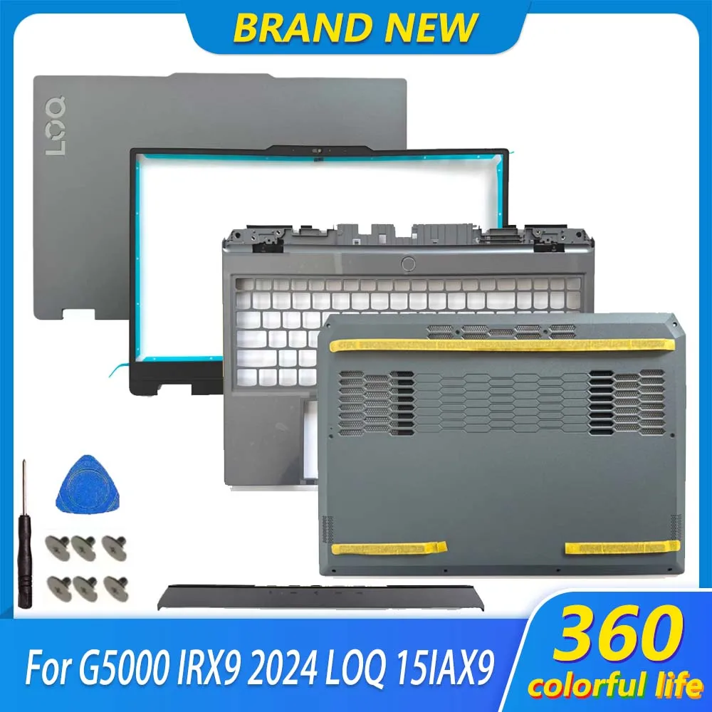 New For G5000 IRX9 2024 LOQ 15IAX9 AHP9 LCD Back Cover Top Case Front Bezel Palmrest Lower Bottom Cover Upper Case  Air Outlet