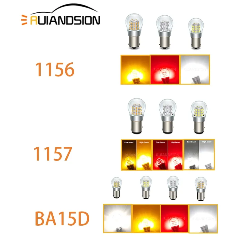 Car Light BA15S 1156 BAY15D 1157 BA15D 1142 canbus P21W PY21W car Tail Bulb Brake Lights 6V 12V 24V 36V 48V DYL Auto Signal Lamp