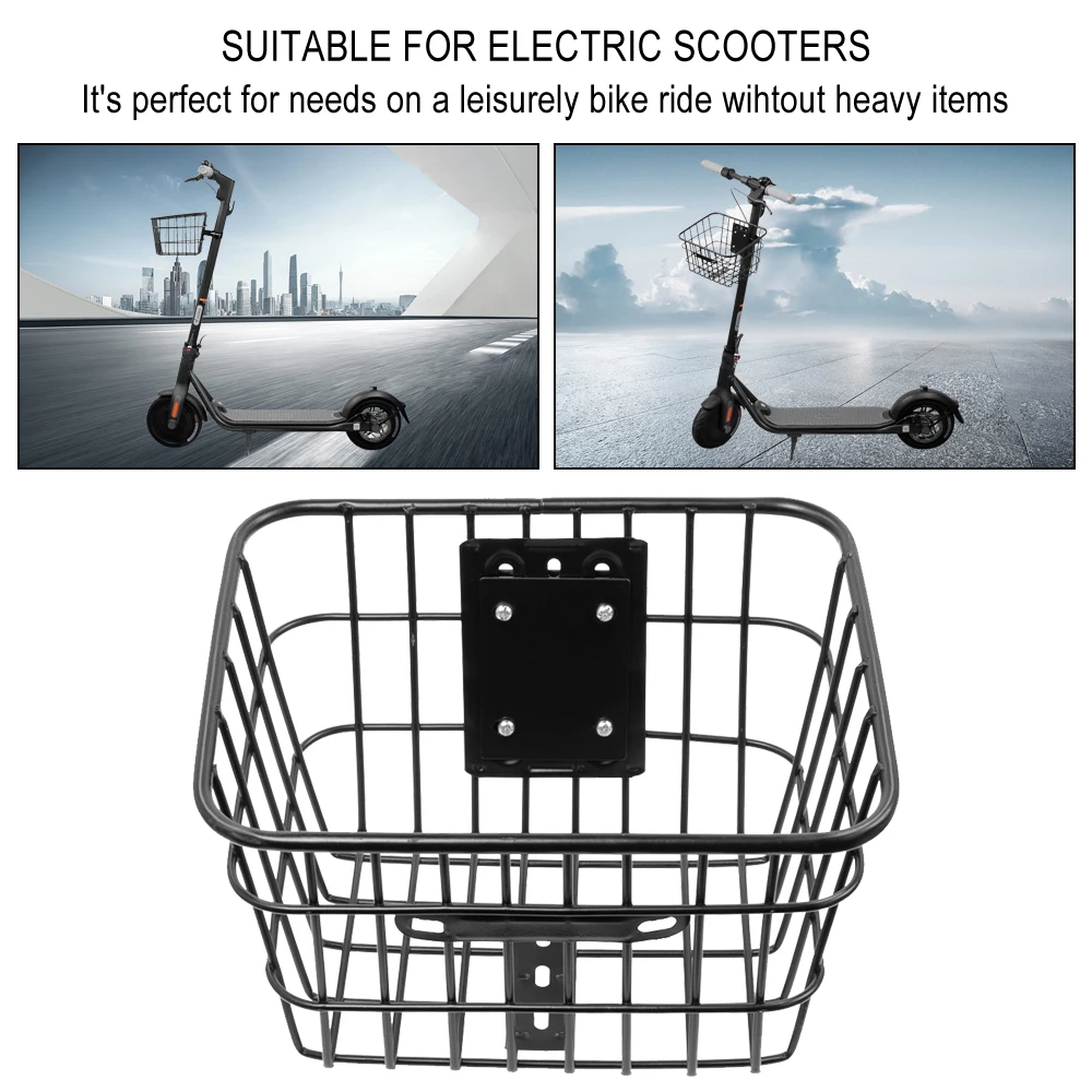 Modifited Stainless Front Handle Basket For Xiaomi M365 Pro Mi3 Max G30 Electric Scooter Organizer Storage Carrier Hanging Baske