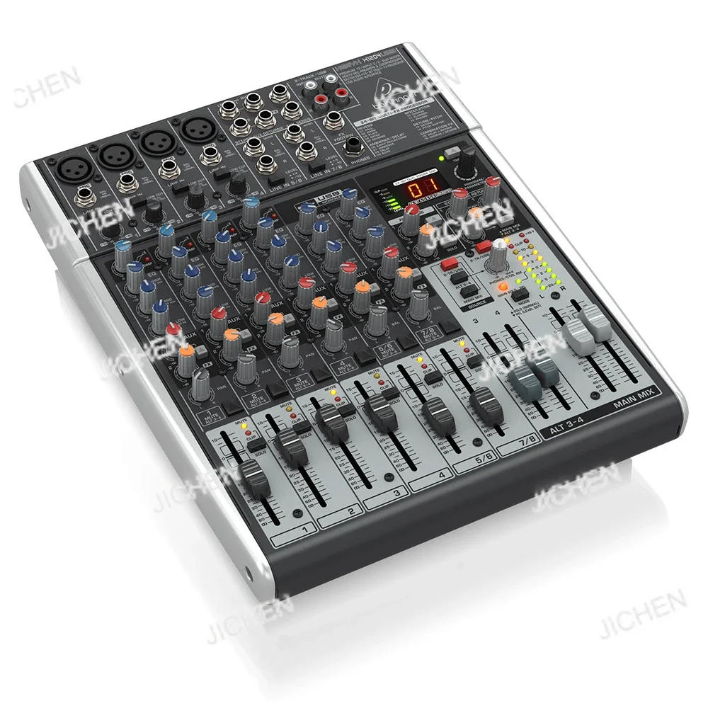 Аналоговая консоль HS Behringer Xenyx X1204 USB 12-канальные входы с микрофонными предусилителями Xenyx и компрессорами, предусилители, музыкальное оборудование
