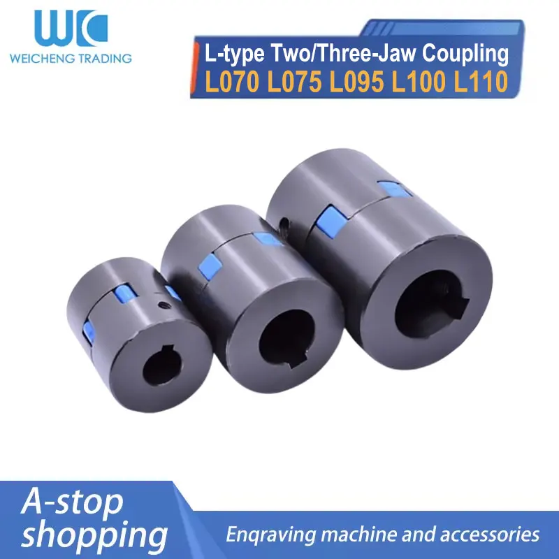 L-Series Jaw Coupling L075 L070 L095 L100 L110 L150 Multi-Size Bore 10–45mm Carbon Steel Flexible Coupler