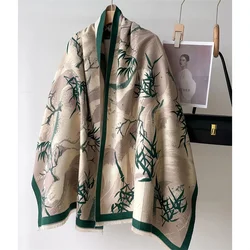 Thick Blanket Winter Warm Scarf for Women Fashion Floral Print Cashmere Shawl Wraps Pashmina Scarf Stoles Bufanda Female 2024