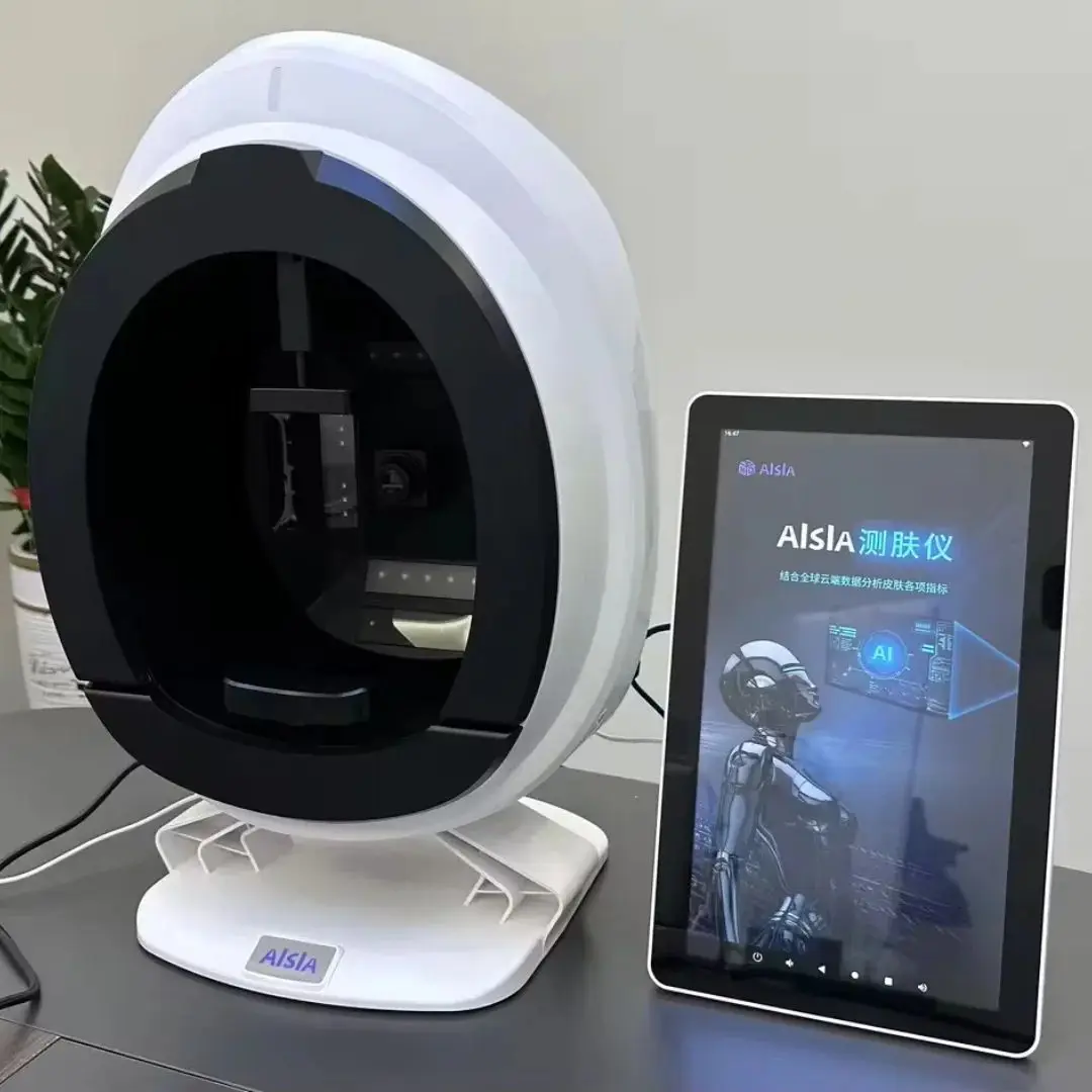 Máquina analisadora de pele facial q1 3d, 15.6 polegadas, analisador de pele facial, 8 espectros de luz, scanner de análise de pele
