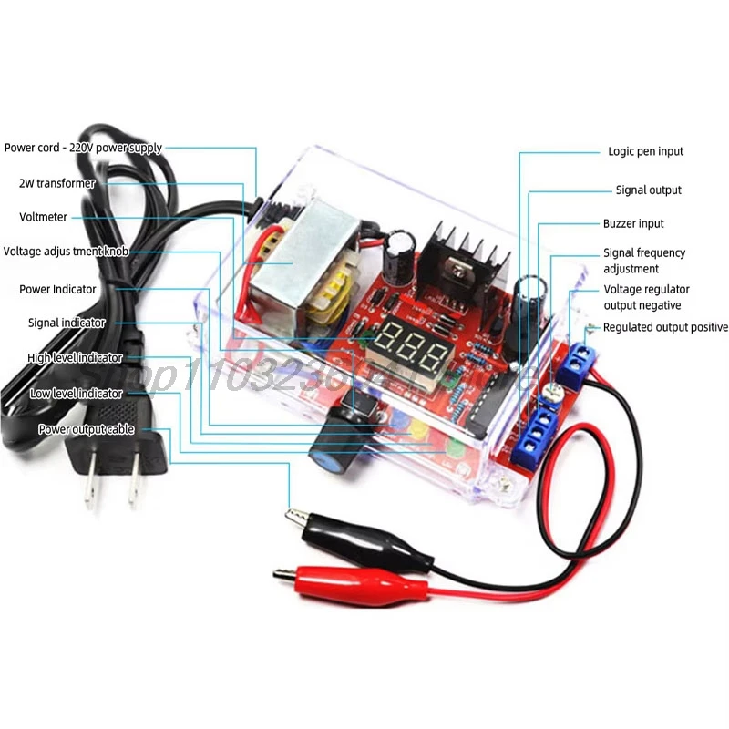 DIY Kit LM317 Adjustable Regulated Voltage 110V 220V to 1.25V-12.5V Step-down Power Supply Module PCB Board Electronic kits