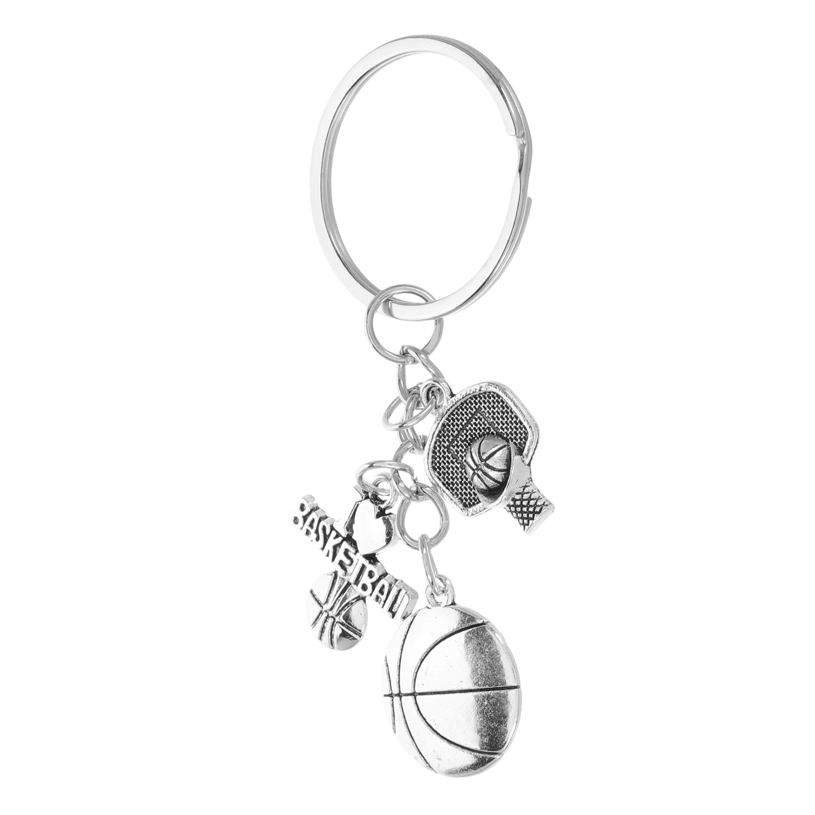 

Cheerleading Keychain Durable Metal Basketball Pendant Keyring Creative Gift Alloy Holder Backpack Chains Team Charm