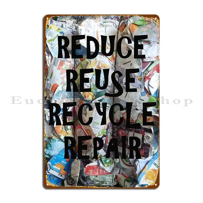 Recycling Metal Signs Club Custom Pub Mural Designing Wall Mural Tin Sign Poster