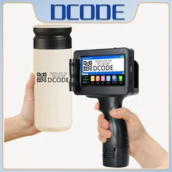 Impresoras portátiles DCODE 1755PLUS de 12,7mm, impresora de inyección de tinta portátil, texto, código de barras QR, número de lote, logotipo, imagen, fecha, máquina de impresión