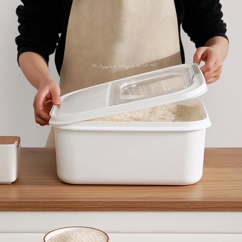 

1pc Rice Storage Bucket Eco-Friendly Moisture Proof Insect Resistant Large Capacity Food Storage Box For Rice Flour