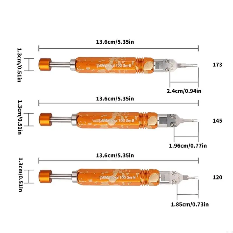 Q39B Efficient Computer Connectors Terminal Removal Tool Precise 5557,5559Pin Extractor Tool Unique Ejector Rod Designs