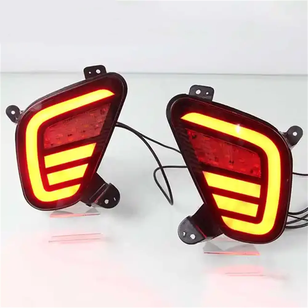 For Mitsubishi Eclipse Cross 2018 2019 Reflector Rear Bumper Light Multi-functions Rear Tail Light LED Auto Brake Light