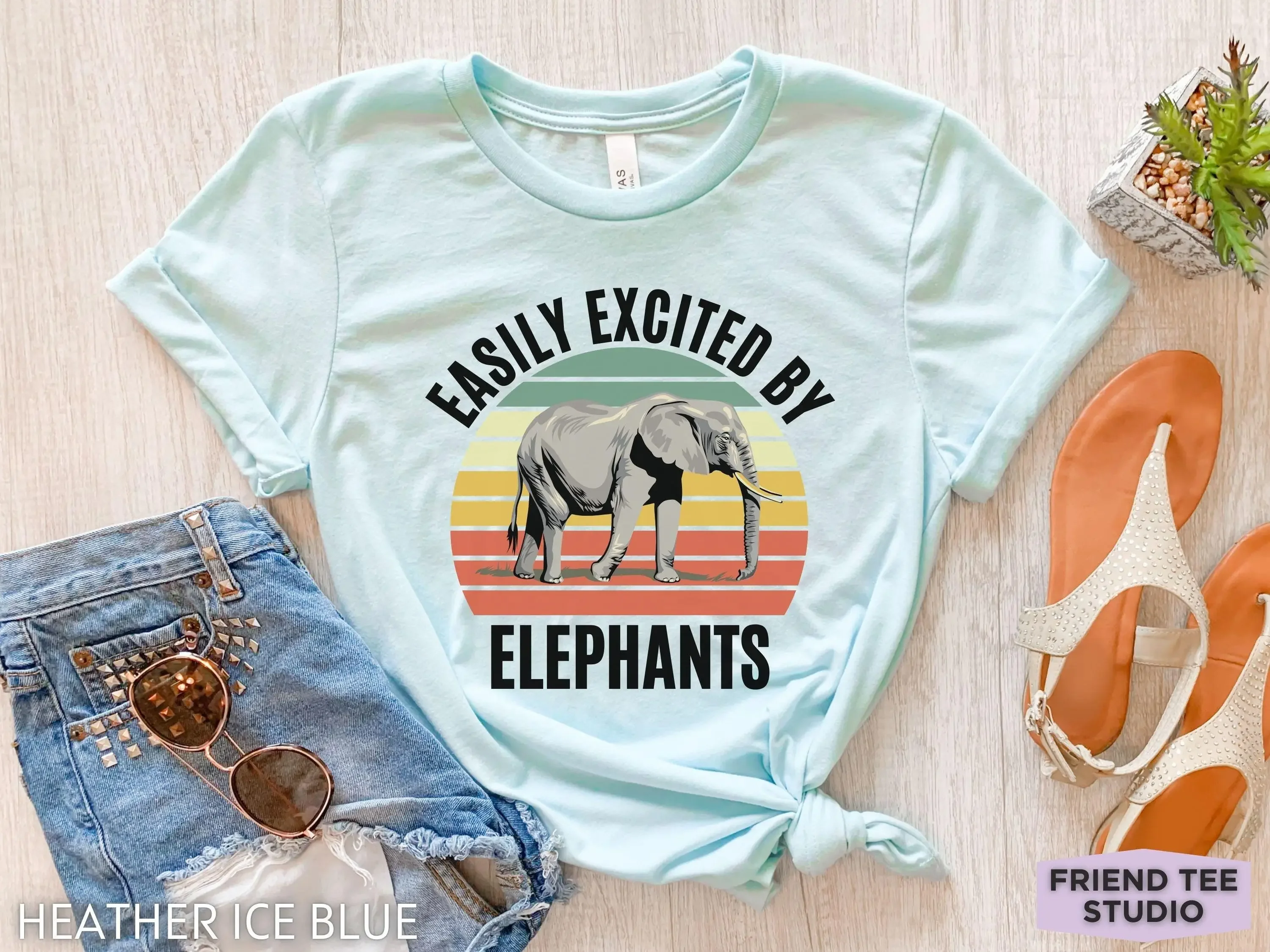 Elephant T Shirt Cute for Women Lover Girls African Men Lovers