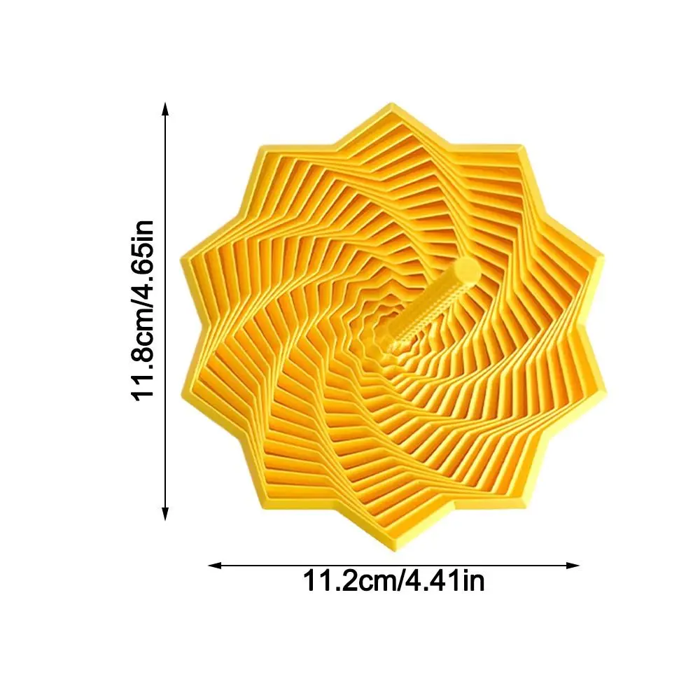 PLA 拡張感覚フィジェットスター 3D プリント渦巻きスパイラルフィジェットおもちゃ ハンドル付き ストレス解消デスクトップ減圧おもちゃ