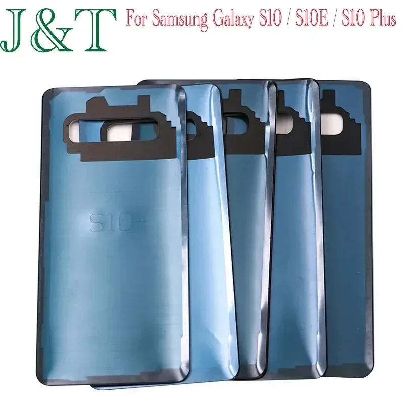 For SAM Galaxy S10 / S10 Plus / S10E G973 G975 Battery Back Cover Rear Door 3D Glass Panel Housing Case Camera Lens Replace