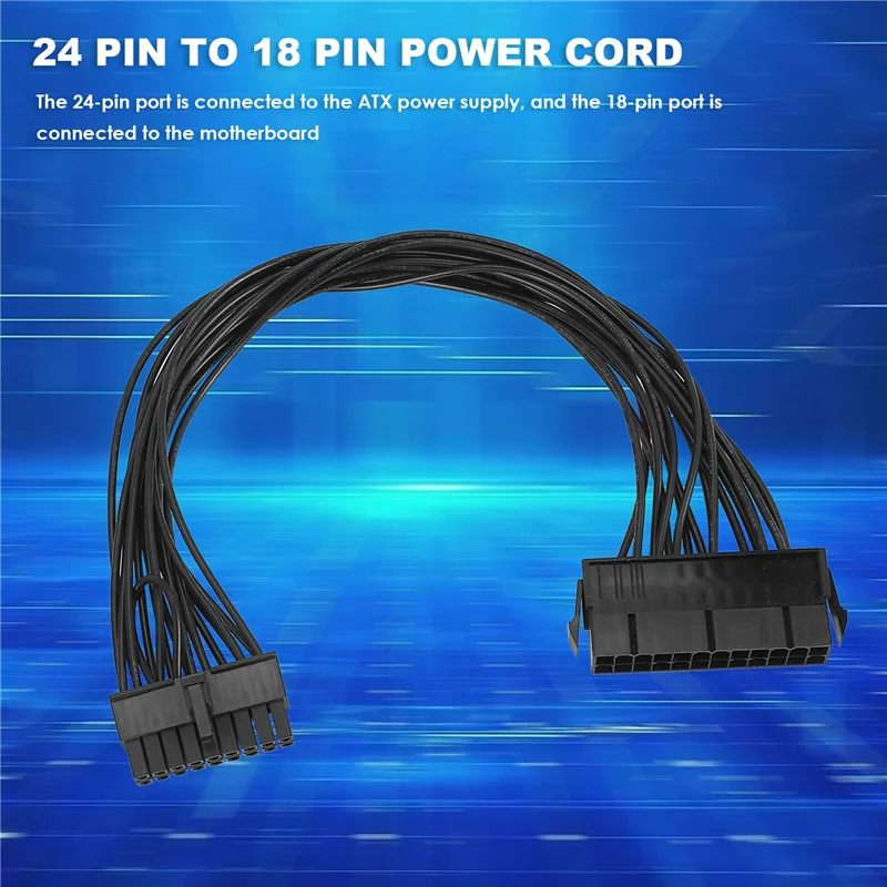 SCLS Motherboard Power Conversion Cable 24Pin to 18Pin, 8Pin to 12Pin, Support ATX Power Supply, Suitable for Z440 Z640